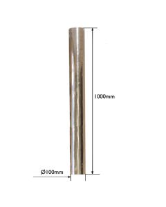 Chimney Flue Straight Pipe 1Mtr