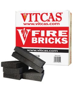 VITCAS Fire Bricks-6 Black for Stoves & Fireplaces