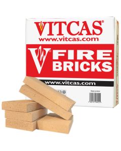 VITCAS 6 Fire Bricks Replacement Box for Stoves & Fireplaces