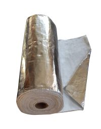 Aluminium Coated Insulation - Flue Wrap 12mm x 1m